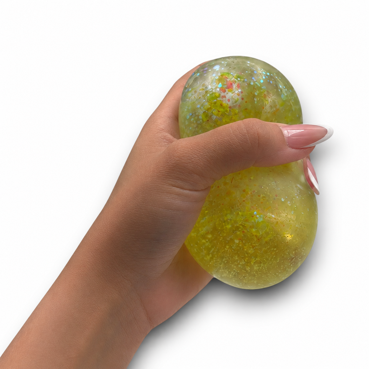 K & S WHOLESALE INC - Jumbo Stress Ball Cube – Glitter Gel Sensory Fidget Toy