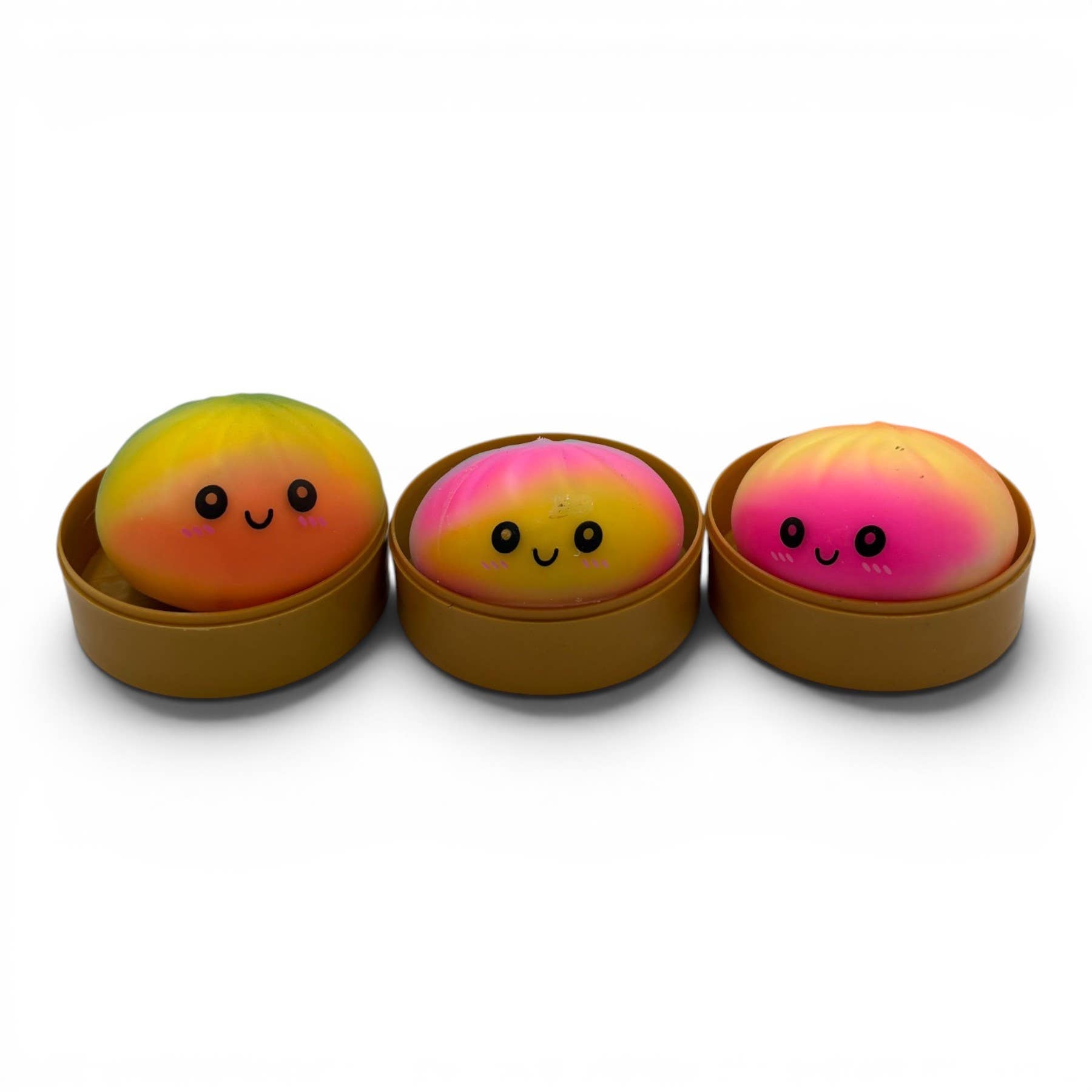 K & S WHOLESALE INC - Tie Dye Neon Bun Squishy Toys – 12ct PDQ