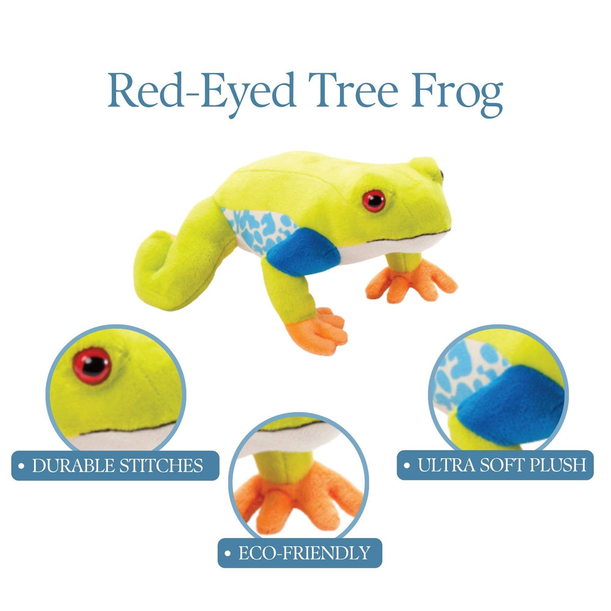 The Petting Zoo - 8" (21cm) Wild Onez Red Eye Tree Frog