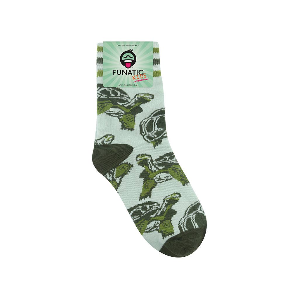 Tortoise Kid's Socks - | Funatic