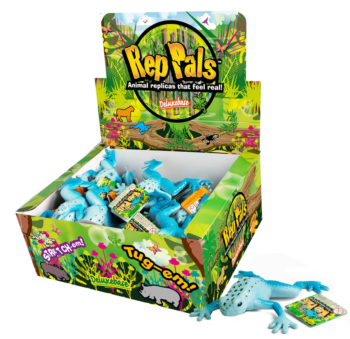 Deluxebase - Rep Pals - Blue Poison Arrow Dart Frog Stretchy Replica